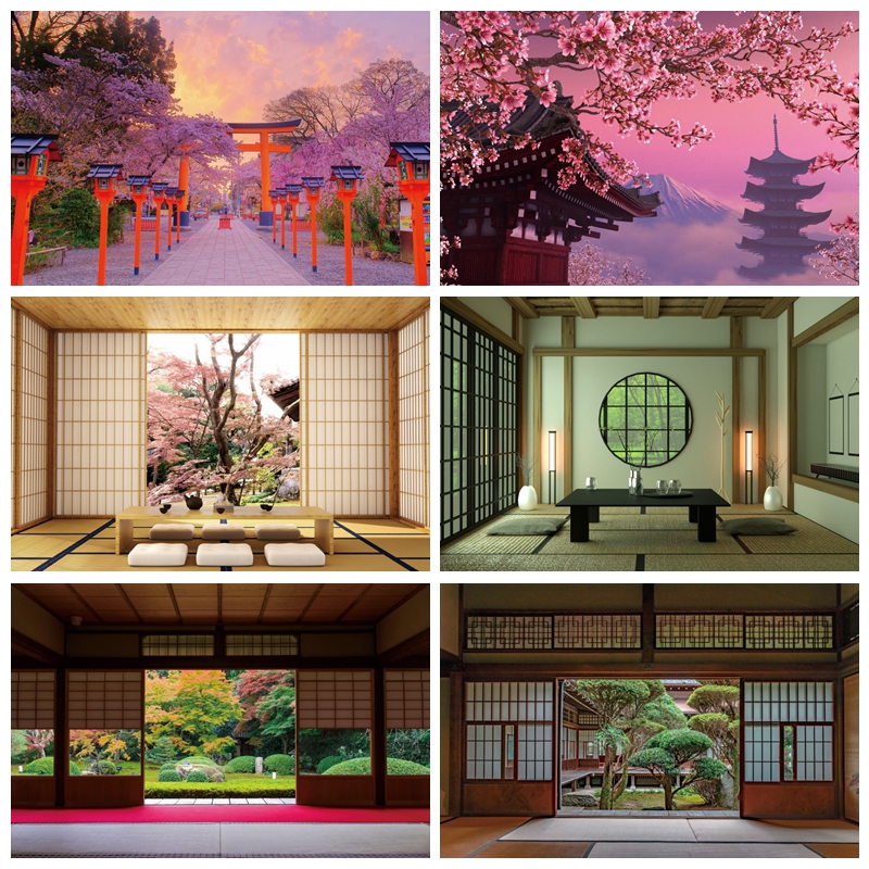 Home Office Backdrop - Japanese Style Backdrop Nature Living Room