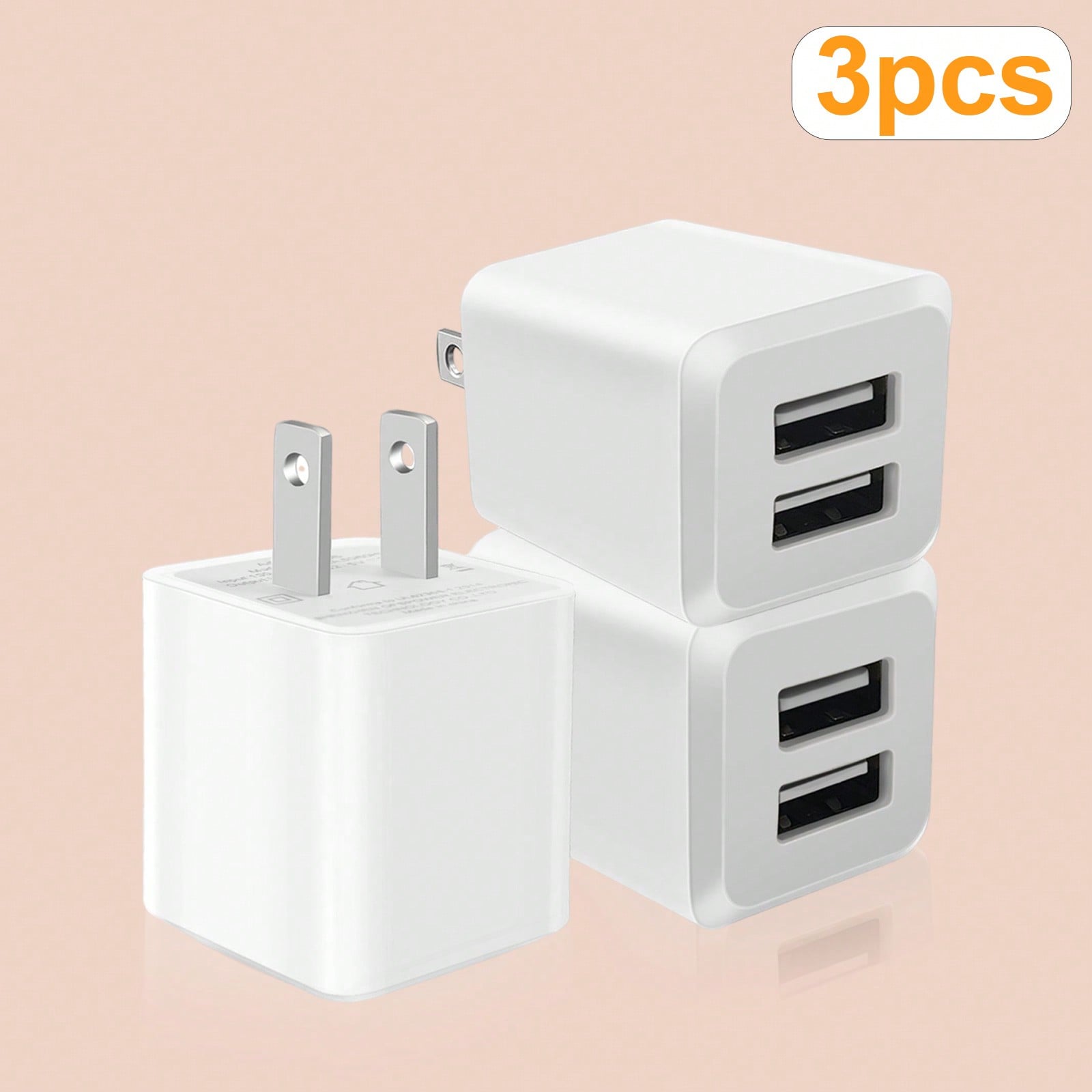 Home Office Call Center - White US Plug Dual Port Fast