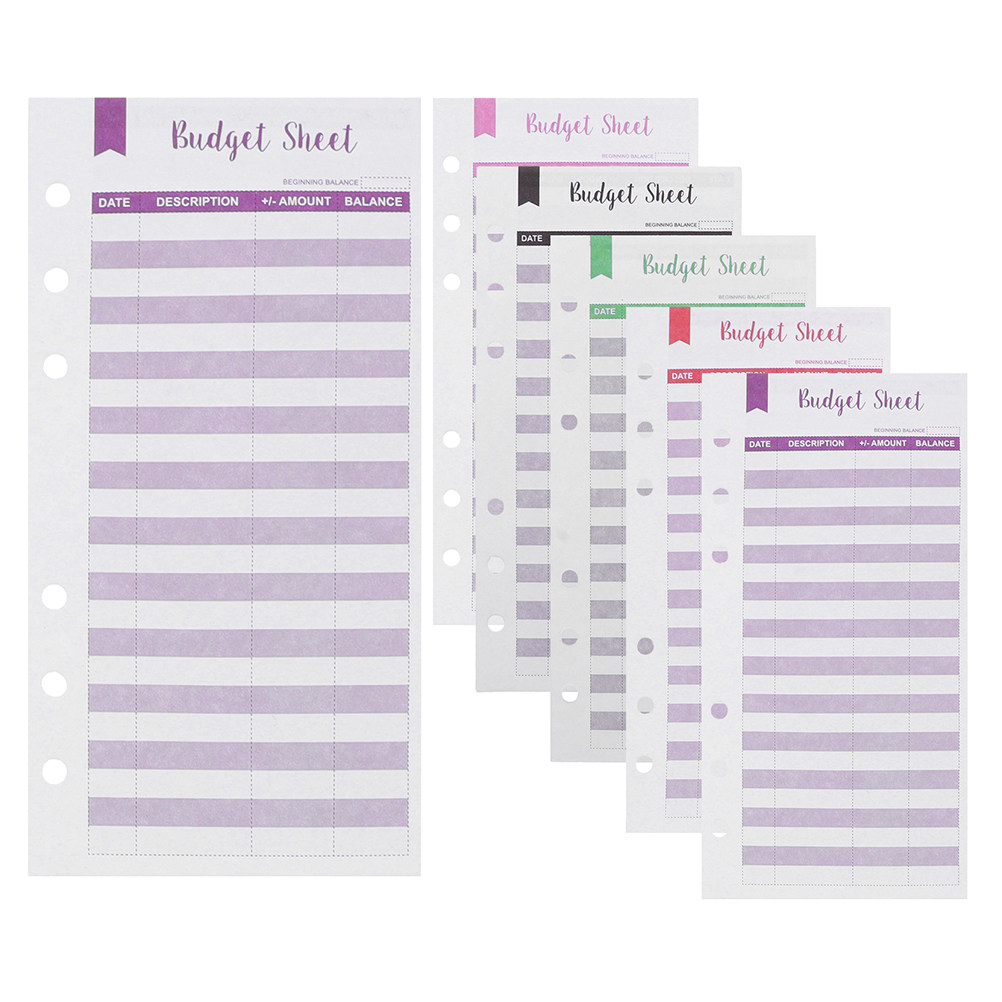 Home Office Expenses - 60 Budget Sheets Portable Creative Design