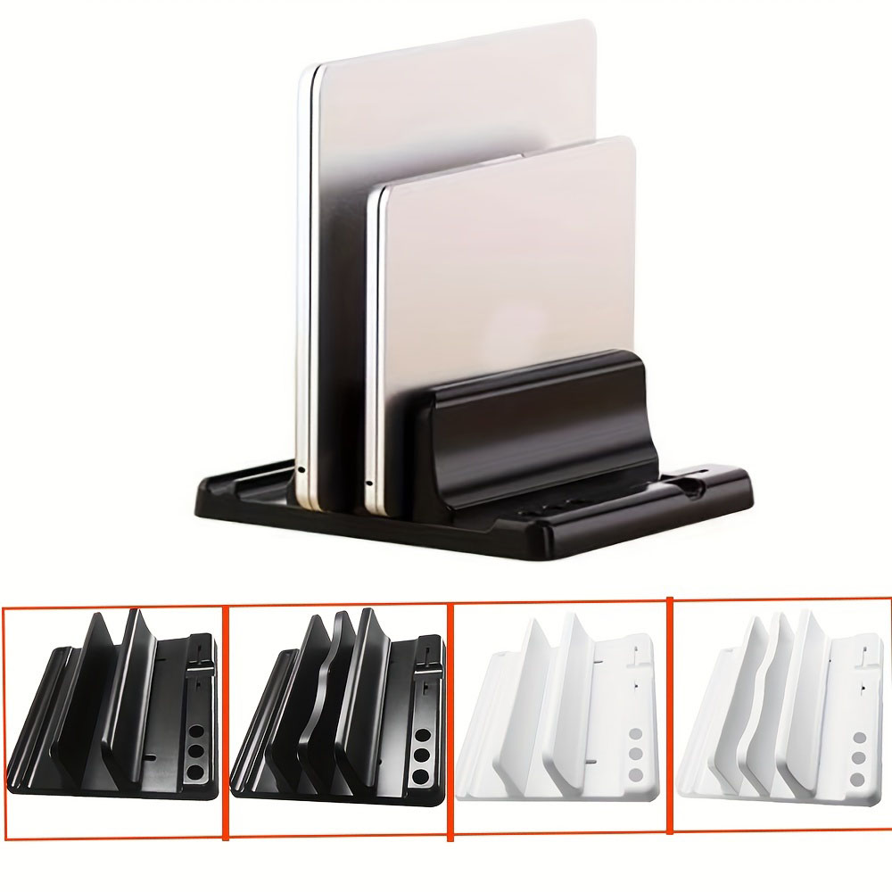 Home Office Call Center - Multifunctional Adjustable Vertical Laptop Stand Dual-Slot