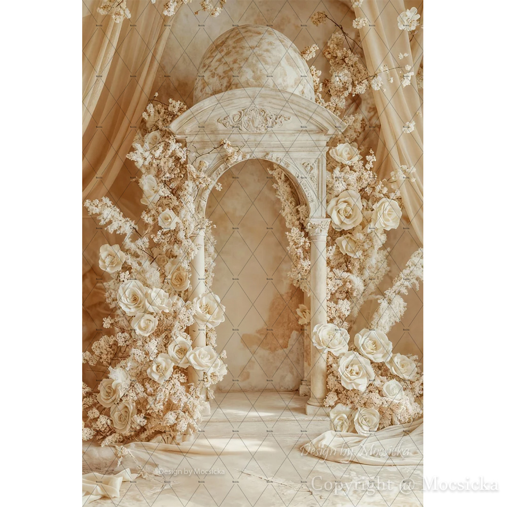 Mocsicka Cream White Wedding P - Home Office Backdrop incelemesi ve fiyatı