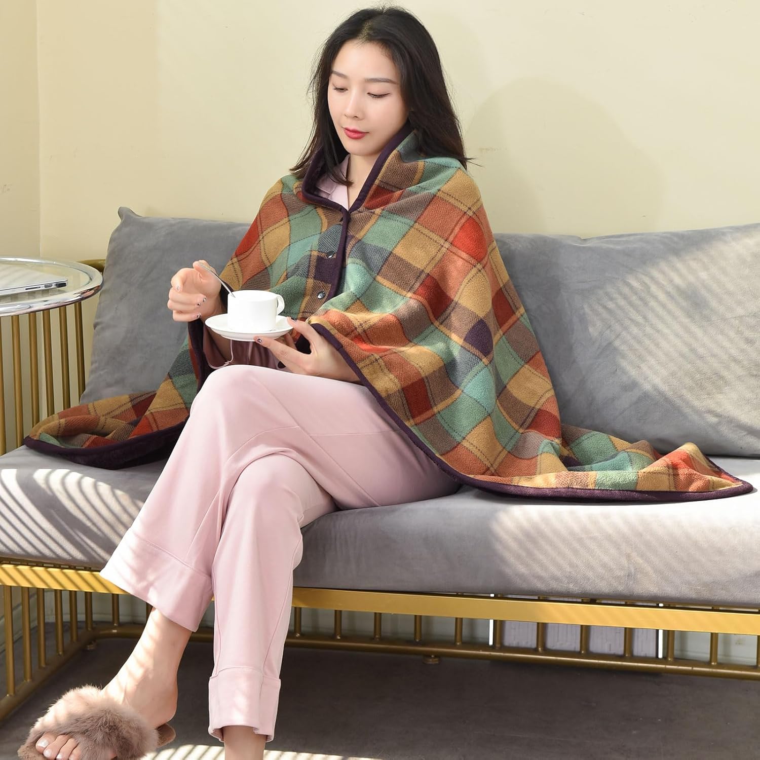 Wearable Blanket Throw Plush F - Home Office With Sofa incelemesi ve fiyatı
