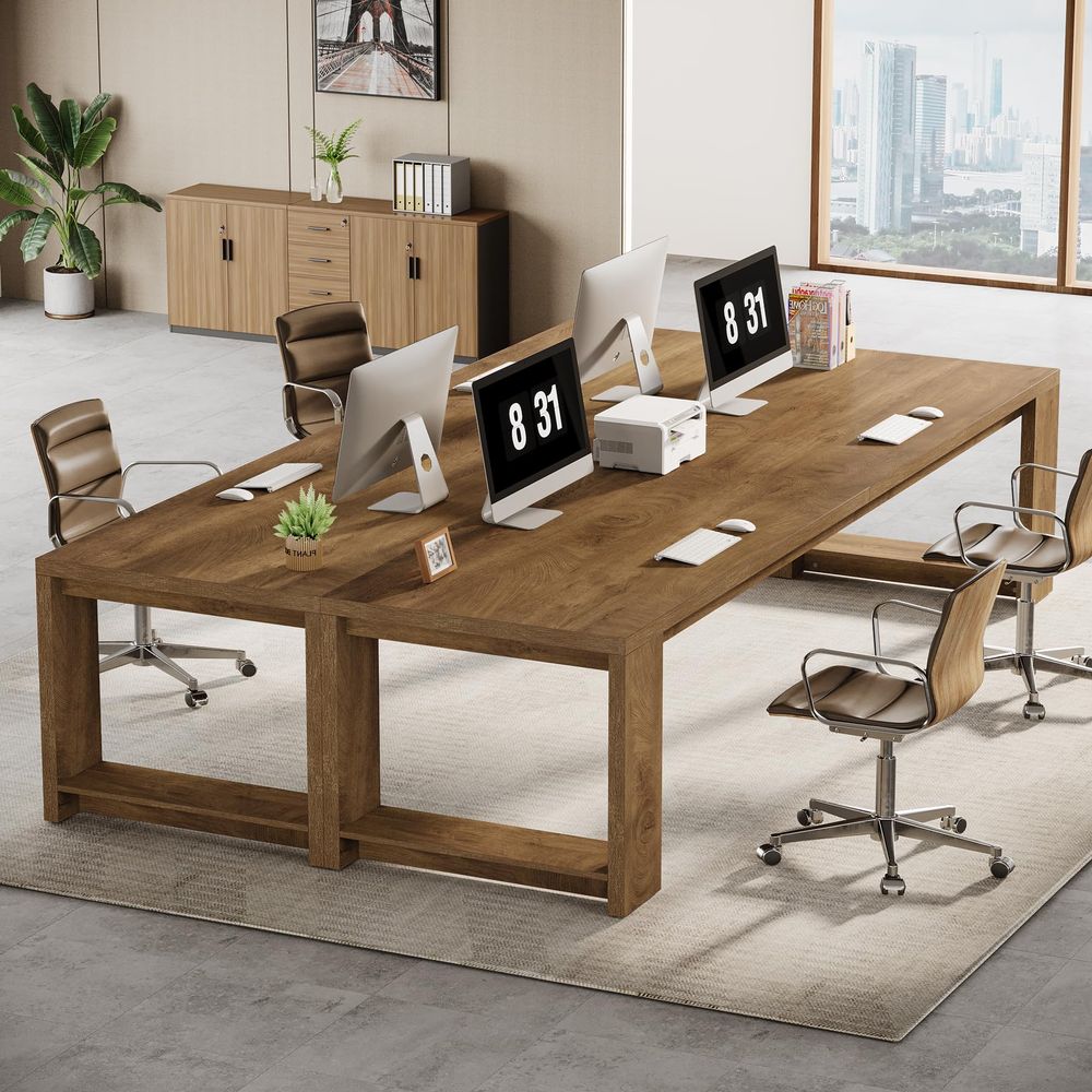 2 Person Desk, 86.6 Extra Long - Home Office With Two Desks incelemesi ve fiyatı
