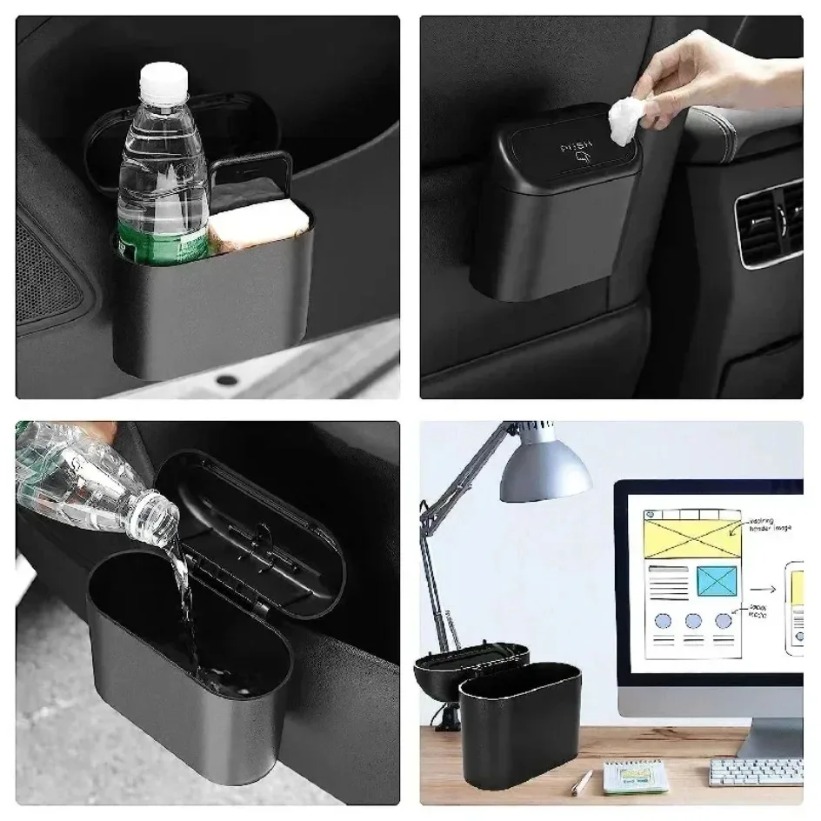 New Car Trash Can (with Lid) 3 - Home Office Call Center incelemesi ve fiyatı
