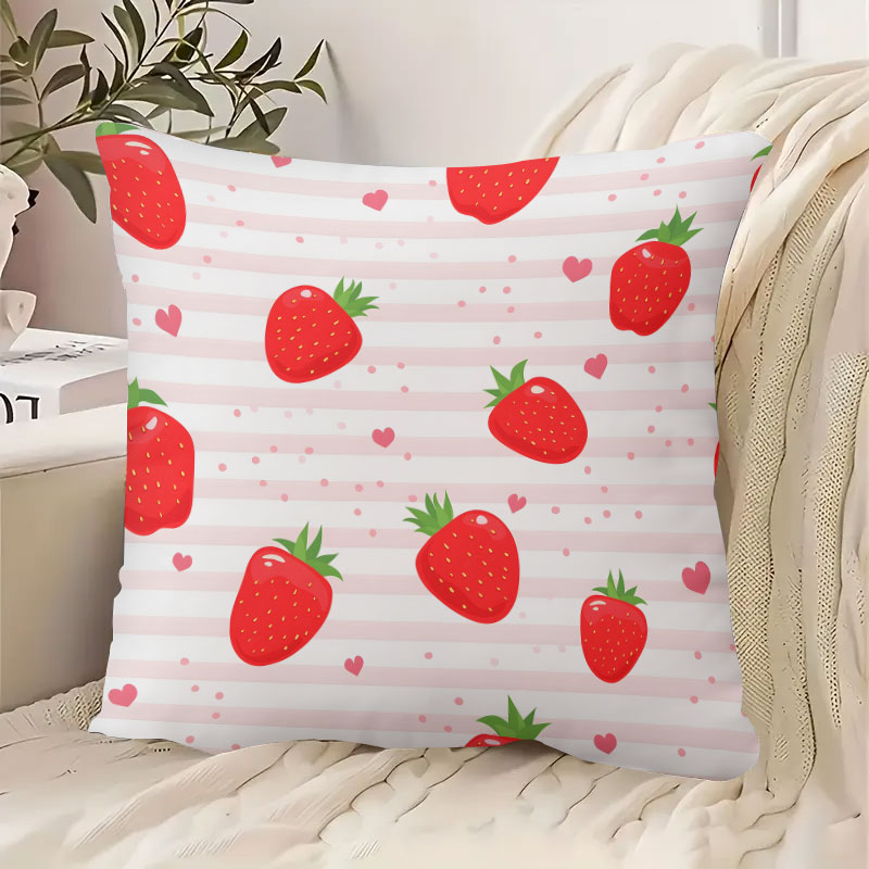 Striped Strawberries square Ja - Home Office With Sofa incelemesi ve fiyatı