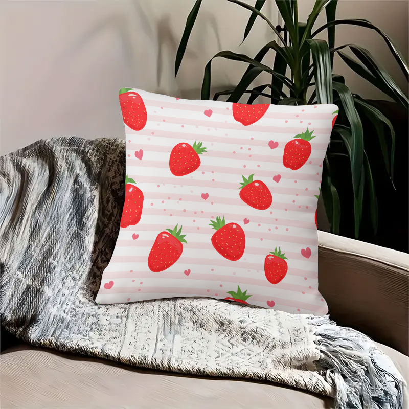 Striped Strawberries square Ja - Home Office With Sofa incelemesi ve fiyatı