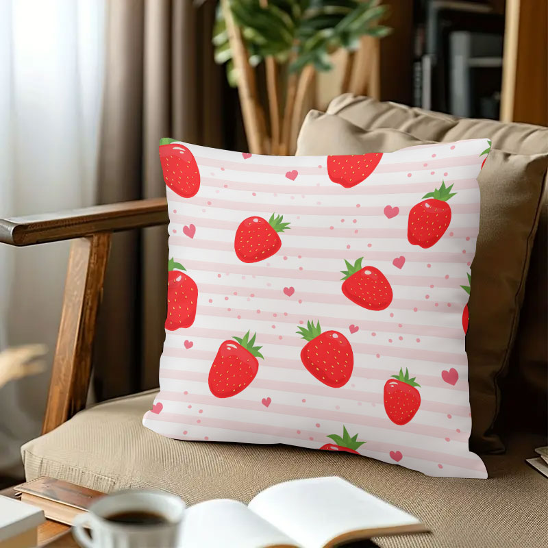 Striped Strawberries square Ja - Home Office With Sofa incelemesi ve fiyatı