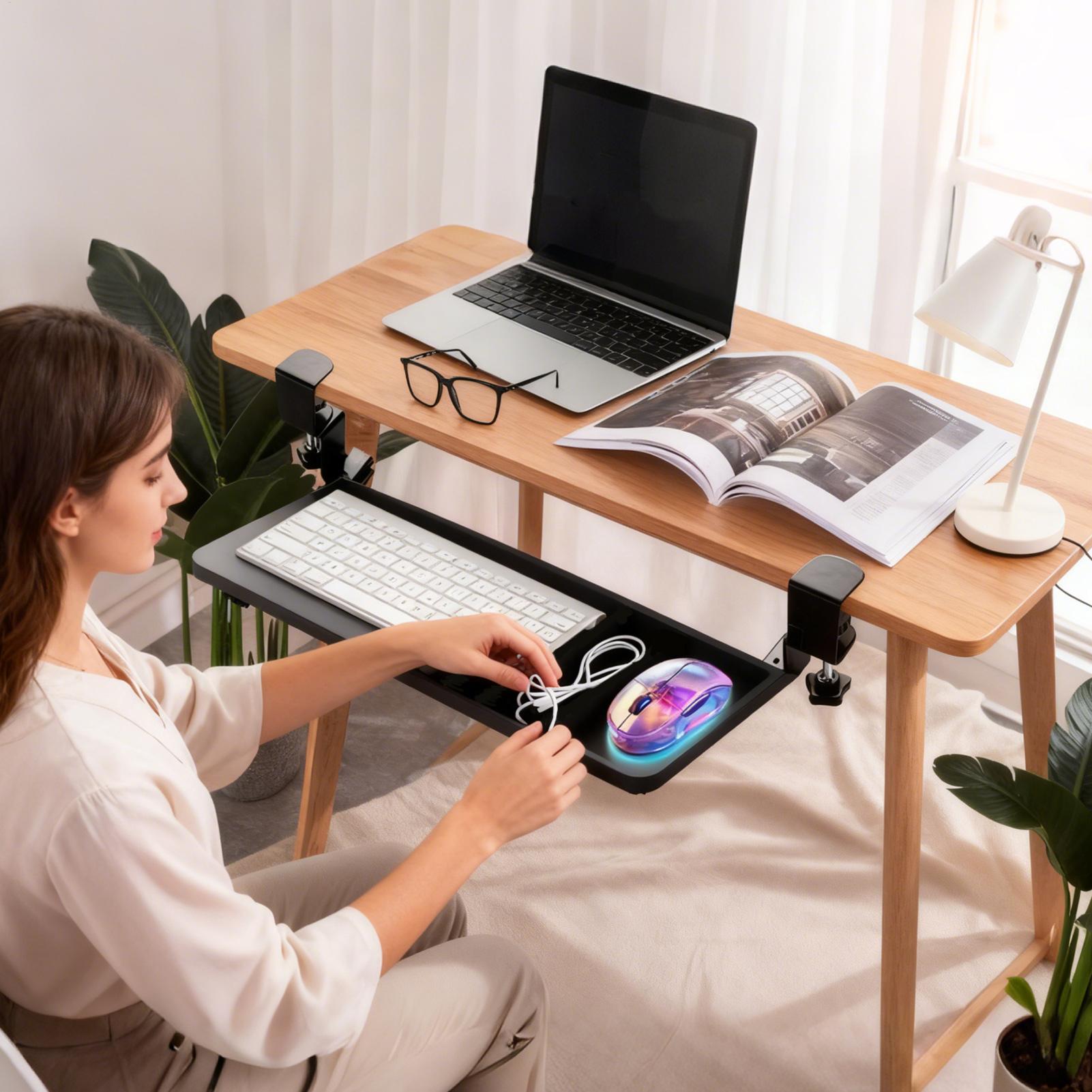 Under Desk Keyboard Rail Rotat - Home Office Call Center incelemesi ve fiyatı