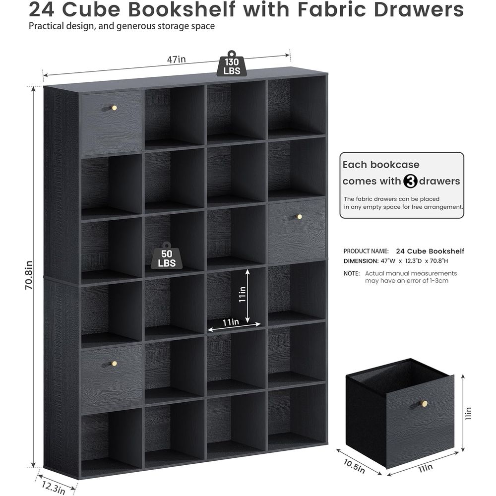 24-Tier Open Shelf Bookcase wi - Bookcase Wood Shelf incelemesi ve fiyatı
