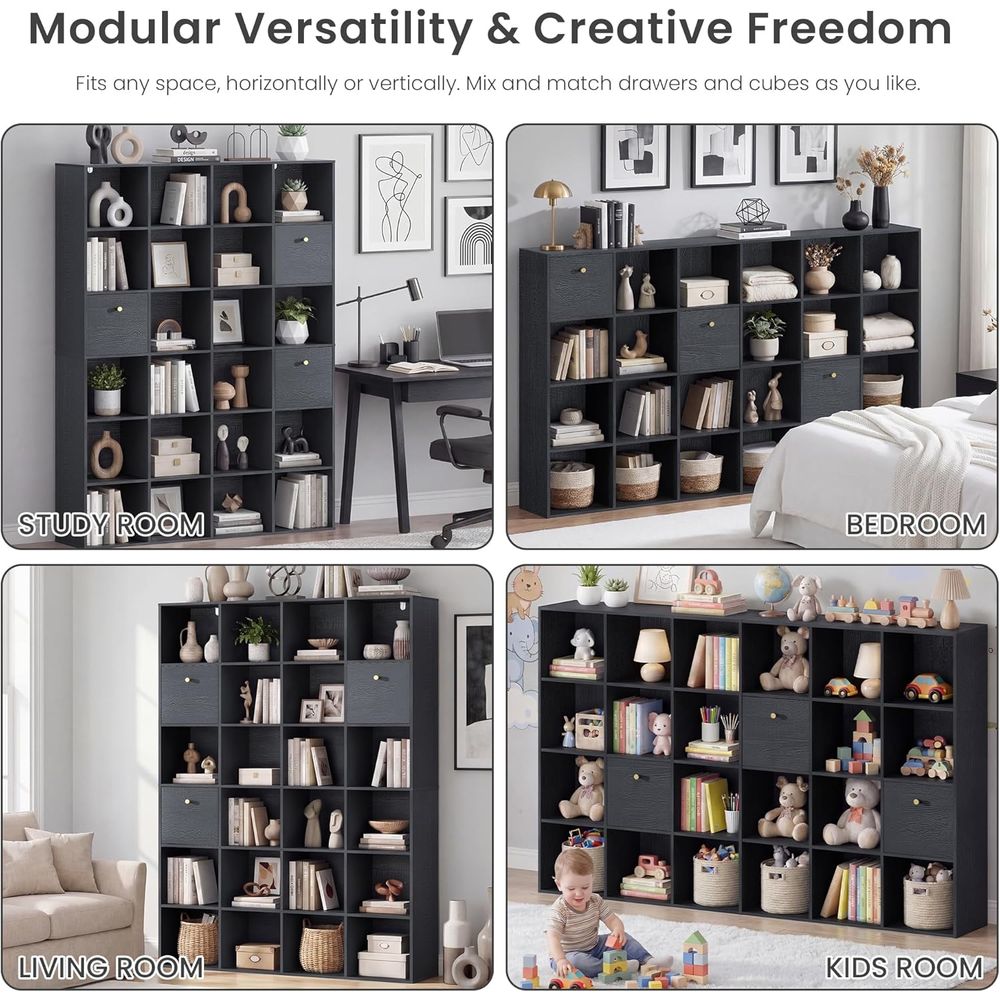 24-Tier Open Shelf Bookcase wi - Bookcase Wood Shelf incelemesi ve fiyatı