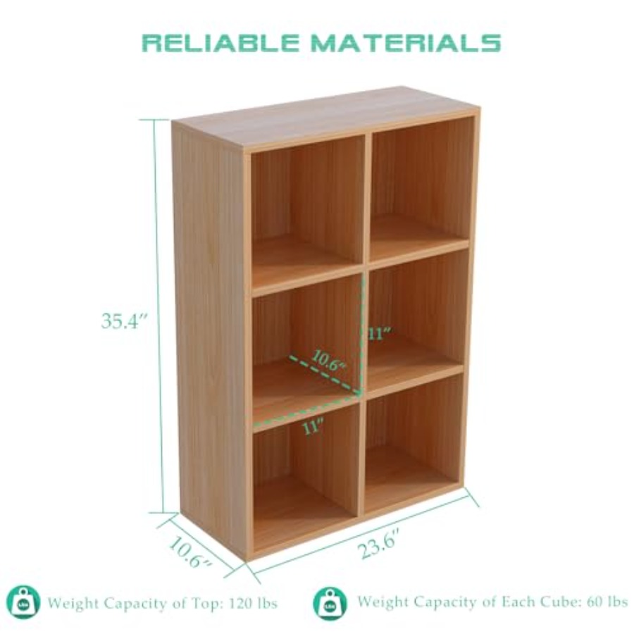 6-Cube Storage Shelf Bookcase  - Bookcase Wood Shelf incelemesi ve fiyatı