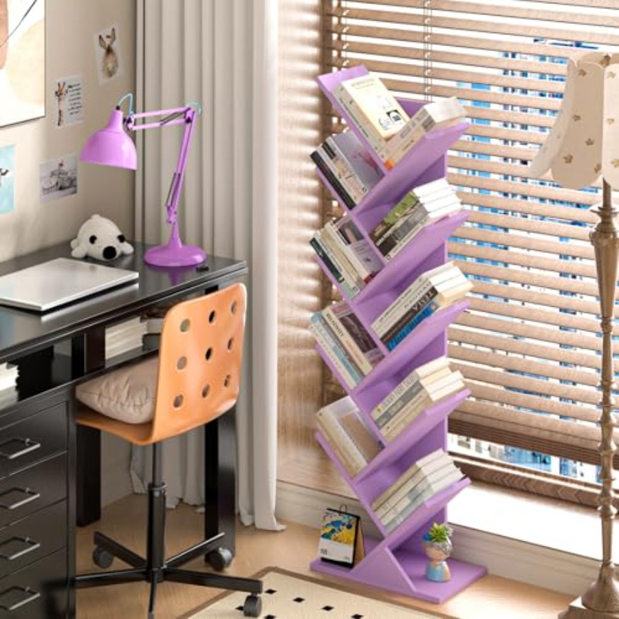 Tree Book Shelf, Floor Standin - Bookcase Wood Shelf incelemesi ve fiyatı