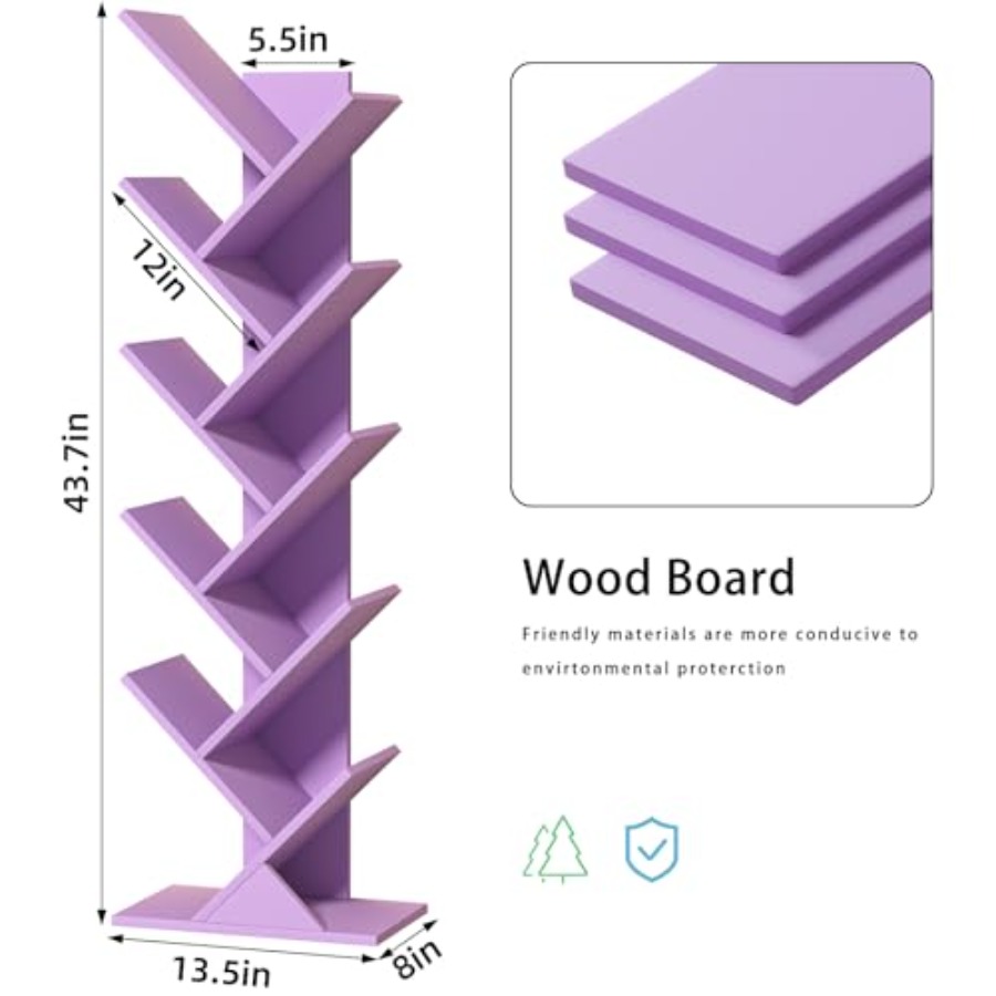 Tree Book Shelf, Floor Standin - Bookcase Wood Shelf incelemesi ve fiyatı