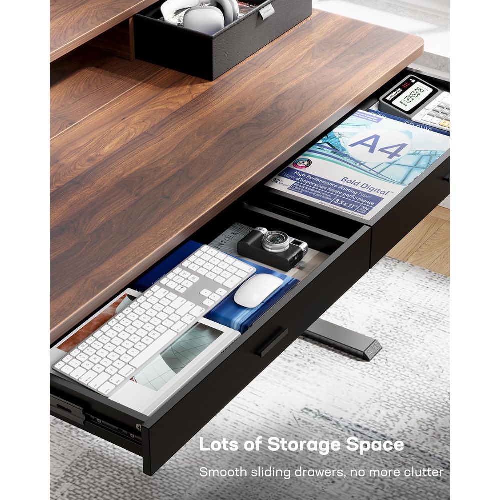48 x 30 inch Electric Standing - Home Office With Two Desks incelemesi ve fiyatı