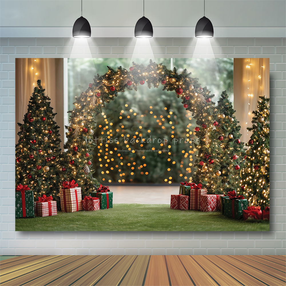 Snow Christmas Arch Fleece Bac - Home Office Backdrop incelemesi ve fiyatı