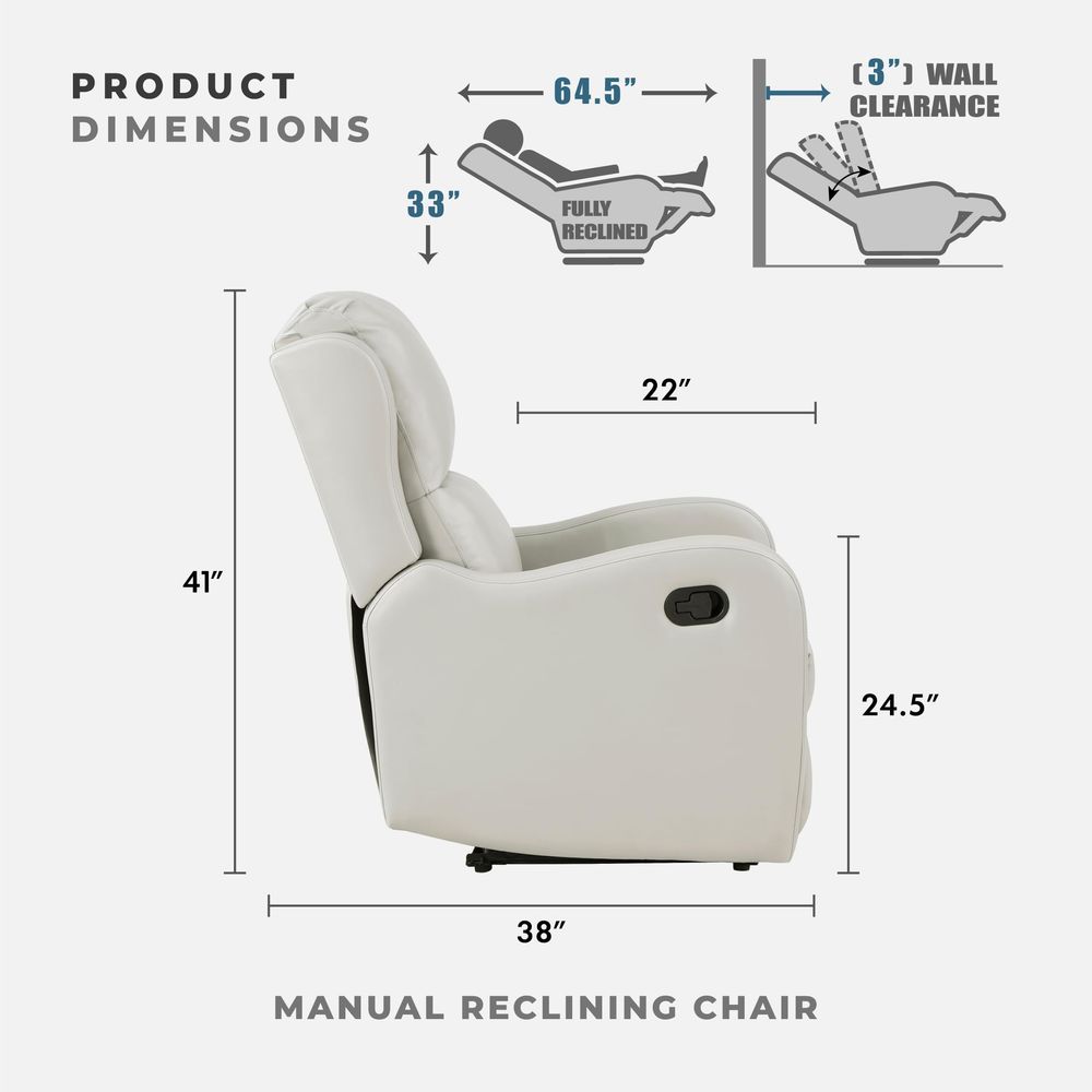 Manual Recliner Chair, Reclini - Home Office With Sofa incelemesi ve fiyatı
