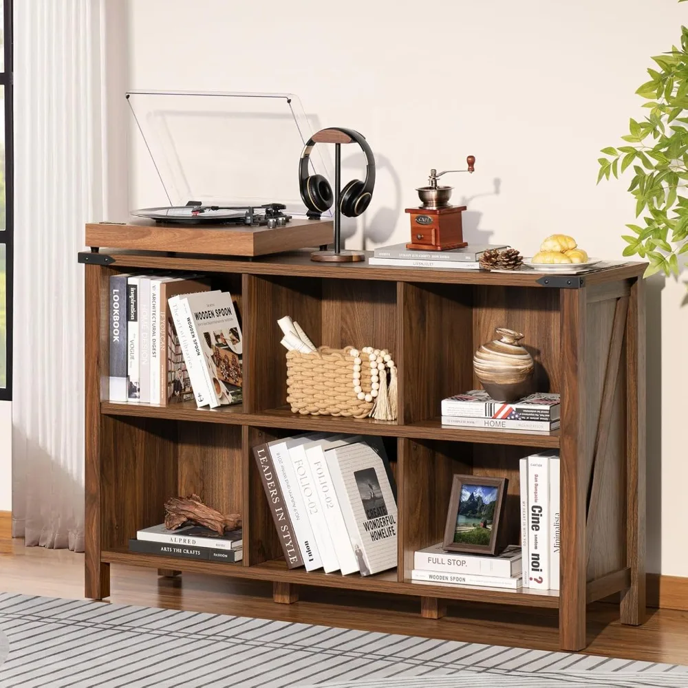 Farmhouse 6 Cube Book Shelf, W - Bookcase Wood Shelf incelemesi ve fiyatı