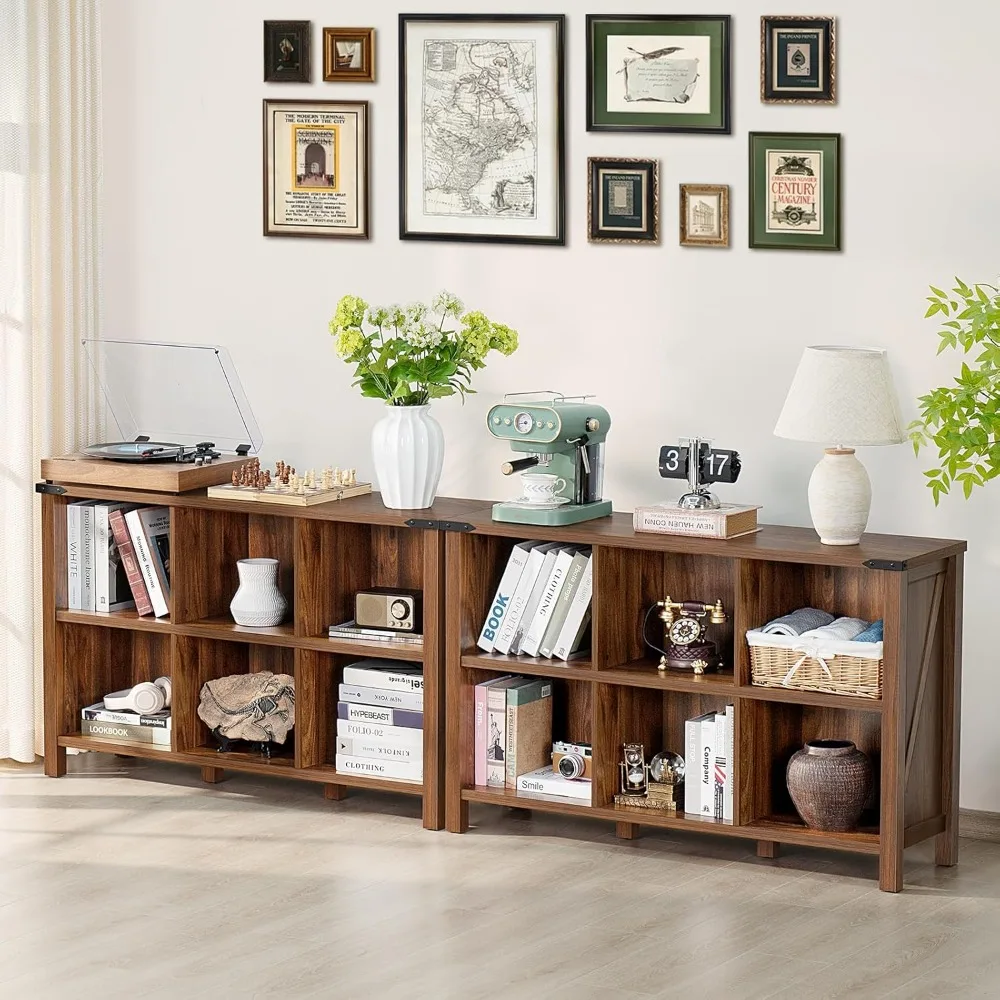 Farmhouse 6 Cube Book Shelf, W - Bookcase Wood Shelf incelemesi ve fiyatı