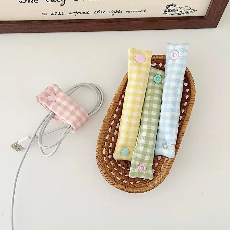 1PC Plaid Phone Cable Organize - Home Office Call Center incelemesi ve fiyatı