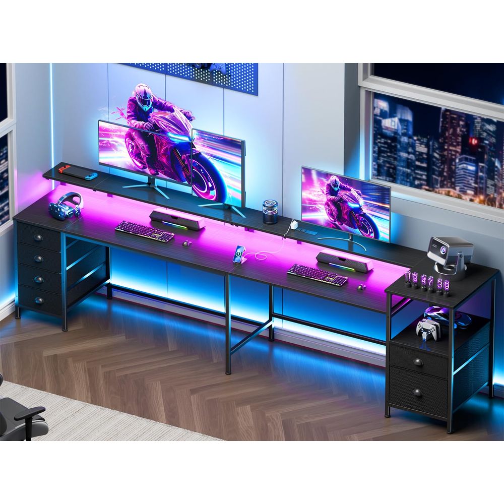 95 Two Person Computer Gaming  - Home Office With Two Desks incelemesi ve fiyatı