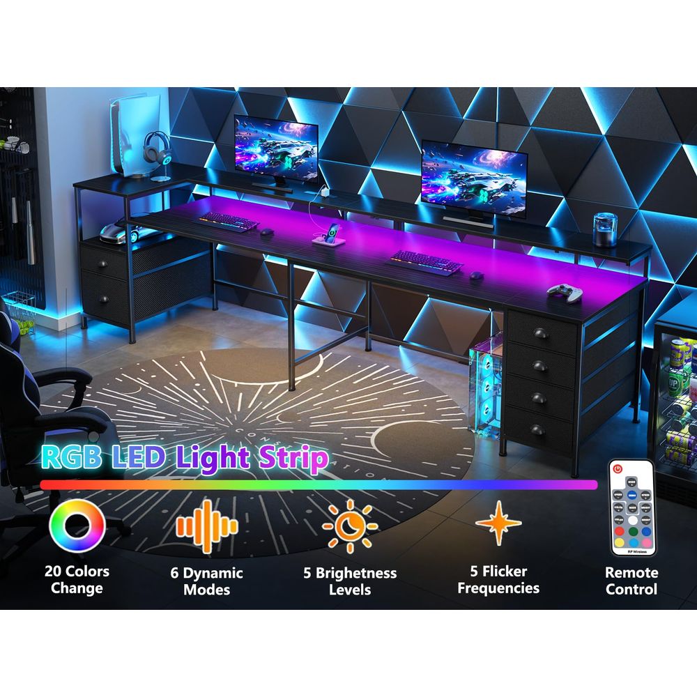 95 Two Person Computer Gaming  - Home Office With Two Desks incelemesi ve fiyatı