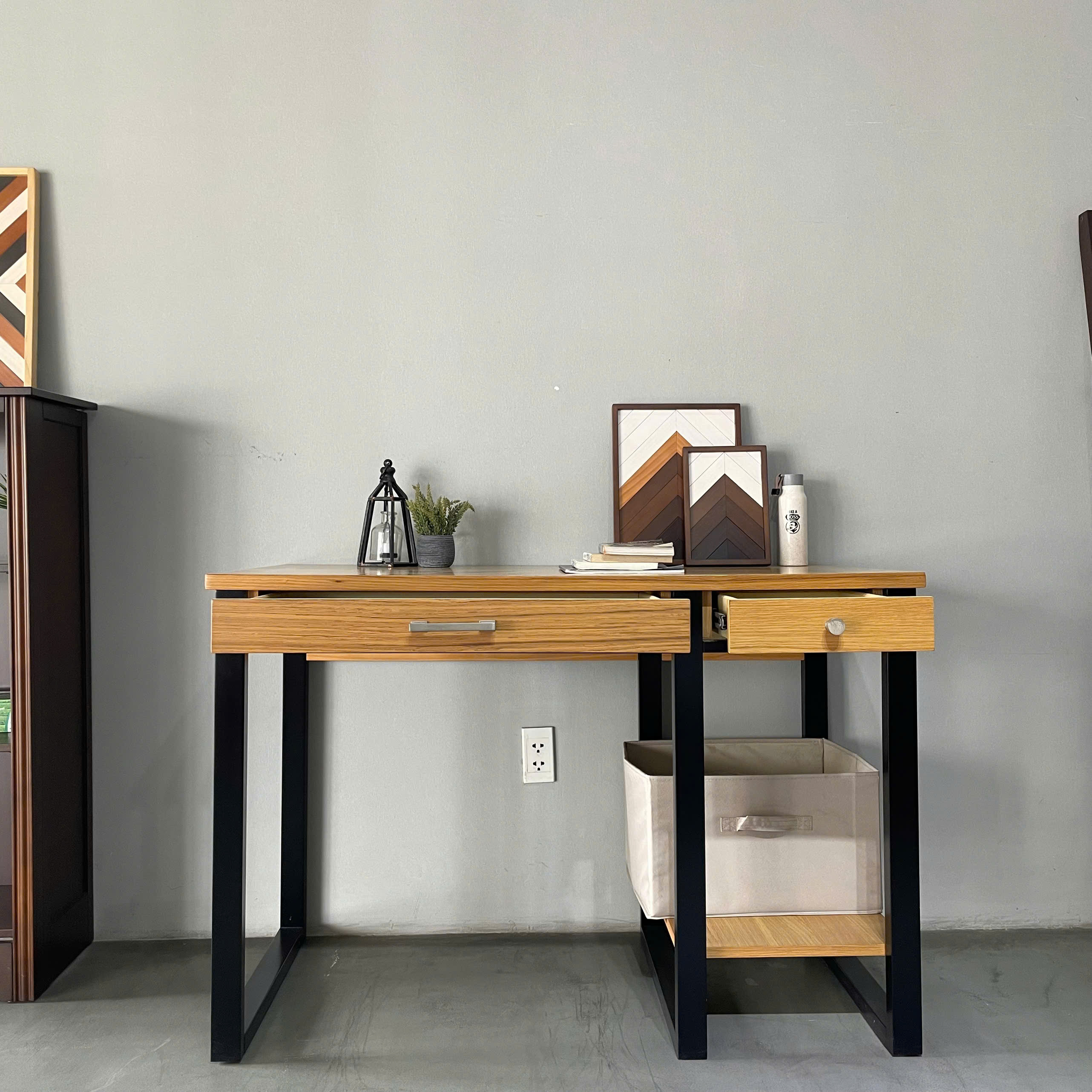Home office wooden computer de - Home Office With Two Desks incelemesi ve fiyatı