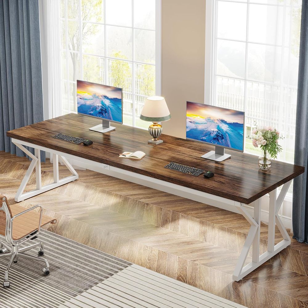Large 78.7 Two-Person Executiv - Home Office With Two Desks incelemesi ve fiyatı