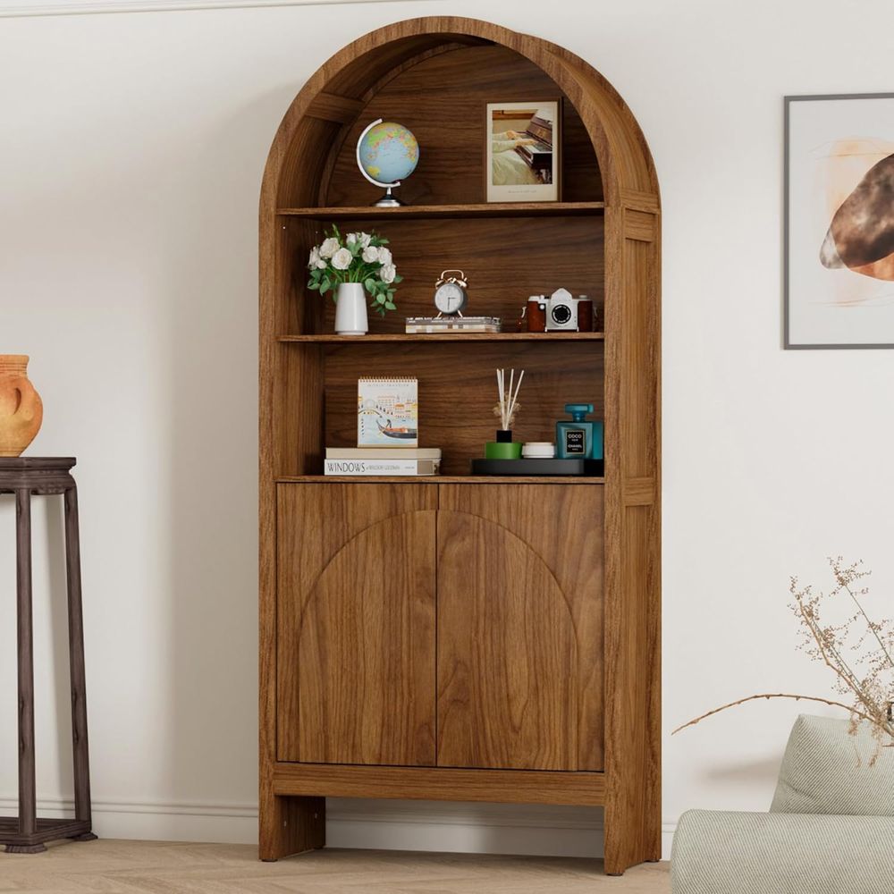 71 Arched 5-Tier Display Cabin - Bookcase Wood Shelf incelemesi ve fiyatı