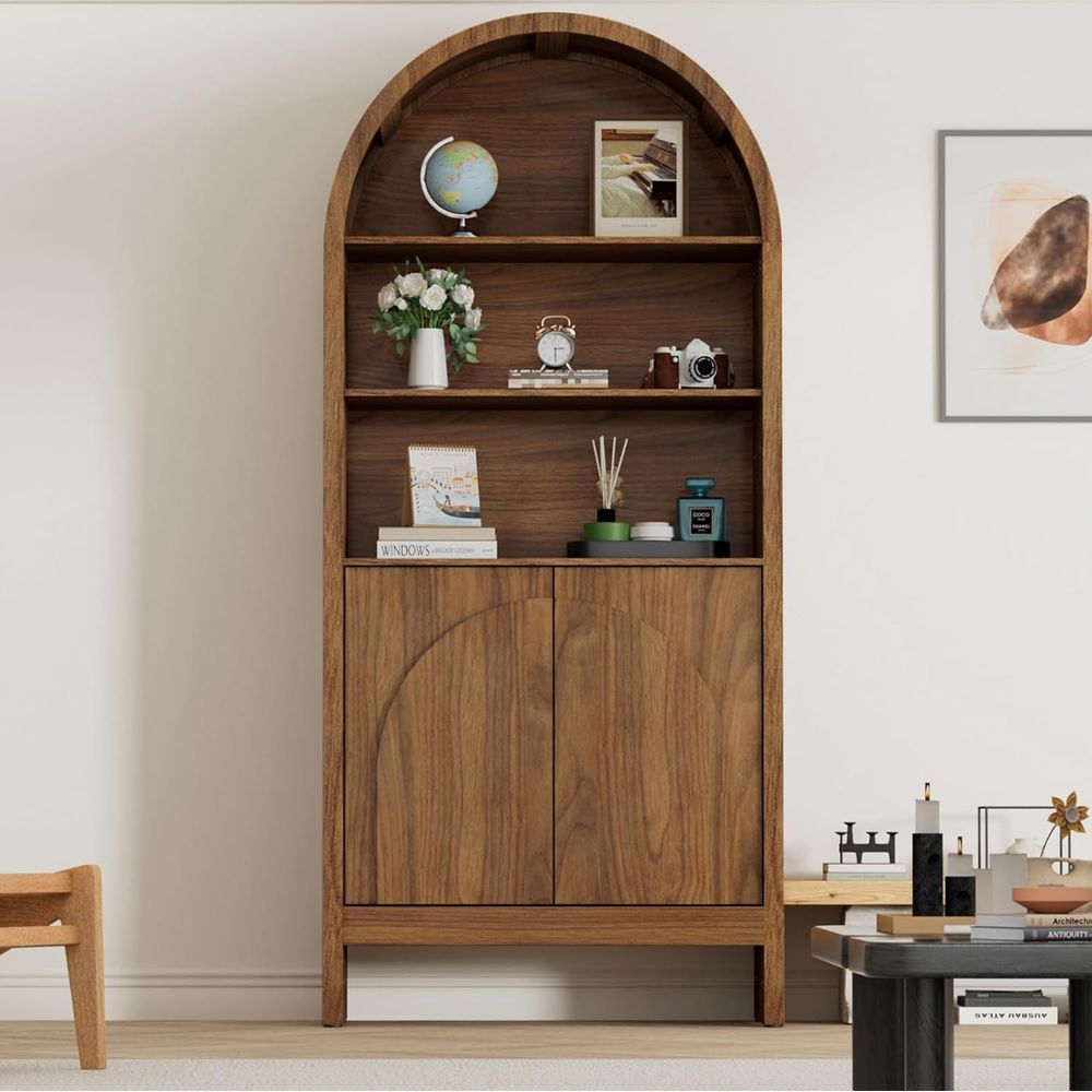 71 Arched 5-Tier Display Cabin - Bookcase Wood Shelf incelemesi ve fiyatı