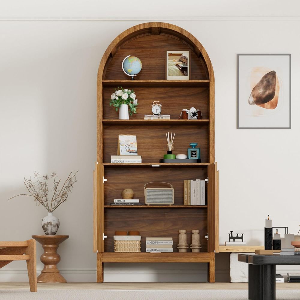 71 Arched 5-Tier Display Cabin - Bookcase Wood Shelf incelemesi ve fiyatı