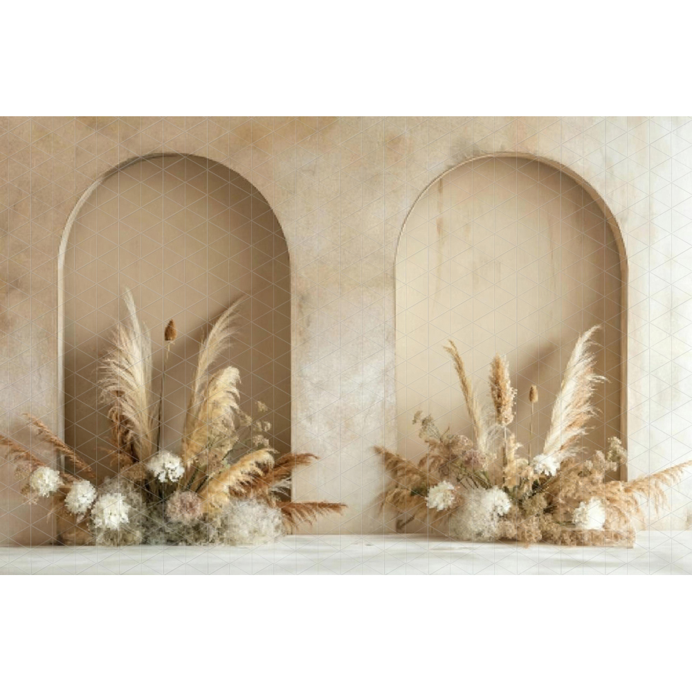 Bohemia Arch Door Wall Backdro - Home Office Backdrop incelemesi ve fiyatı