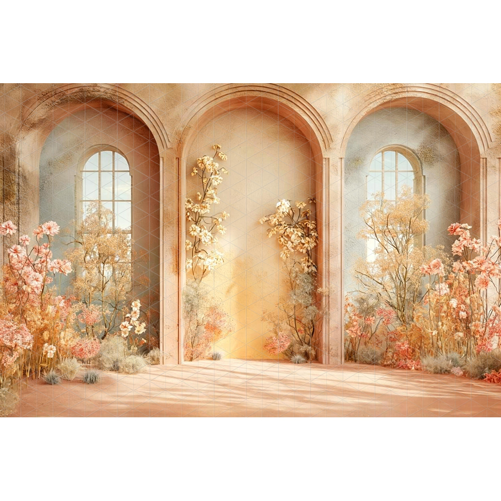 Bohemia Arch Door Wall Backdro - Home Office Backdrop incelemesi ve fiyatı