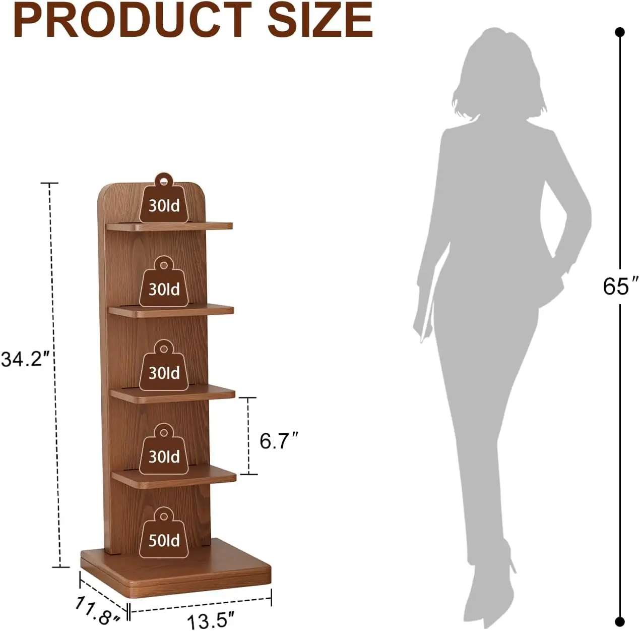 Narrow Ladder Bookcase 5 Shelf - Bookcase Wood Shelf incelemesi ve fiyatı