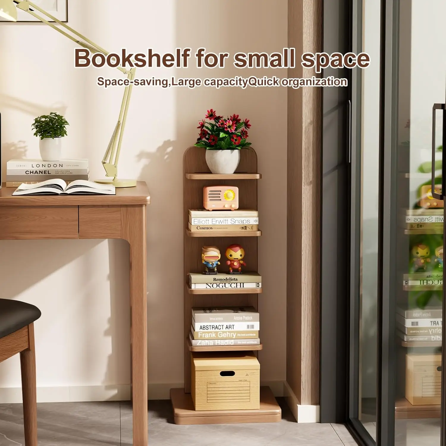 Narrow Ladder Bookcase 5 Shelf - Bookcase Wood Shelf incelemesi ve fiyatı