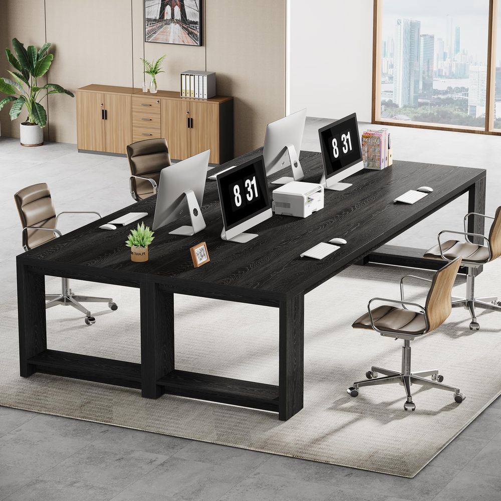2 Person Desk, 86.6 Extra Long - Home Office With Two Desks incelemesi ve fiyatı