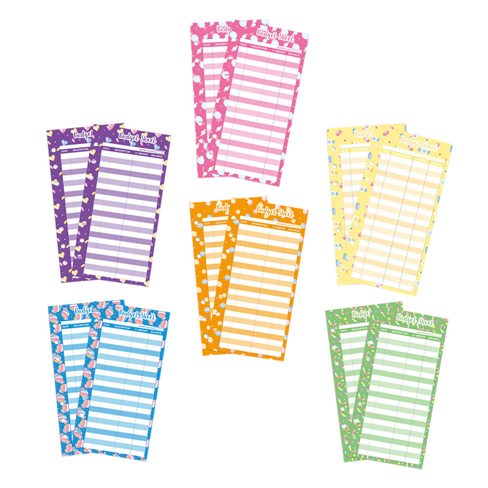 24Pcs Budget Cards Candy Print - Home Office Expenses incelemesi ve fiyatı