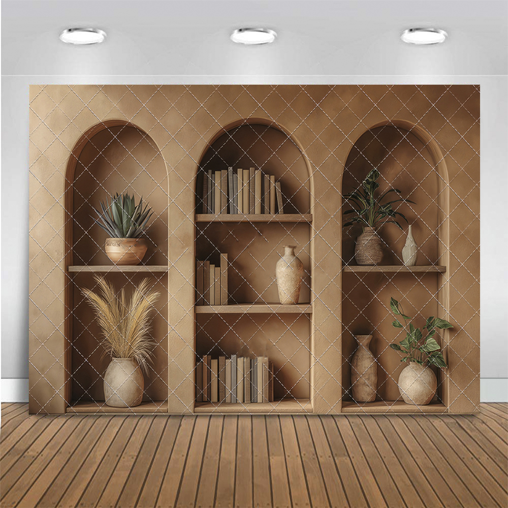 Vintage Arched Wall Photograph - Home Office Backdrop incelemesi ve fiyatı