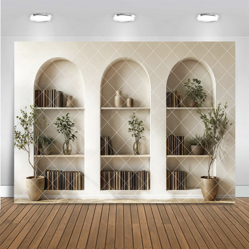 Vintage Arched Wall Photograph - Home Office Backdrop incelemesi ve fiyatı